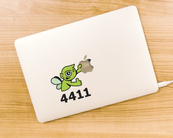 4411 sticker macbook
