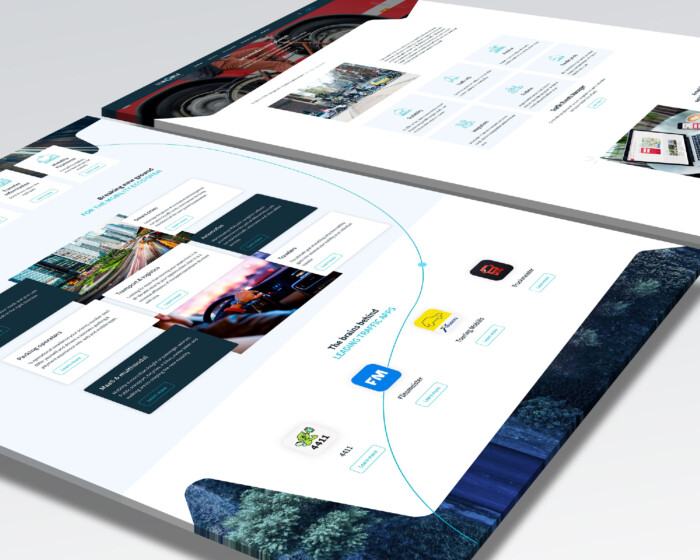 Be Mobile website 2 screen rectangles