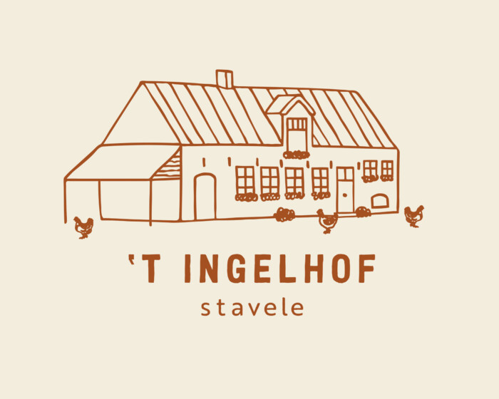 Ingelhof logo bruin beige