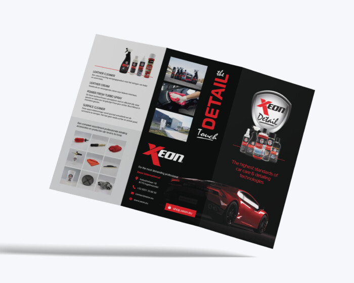 Xeon trifold car care 1