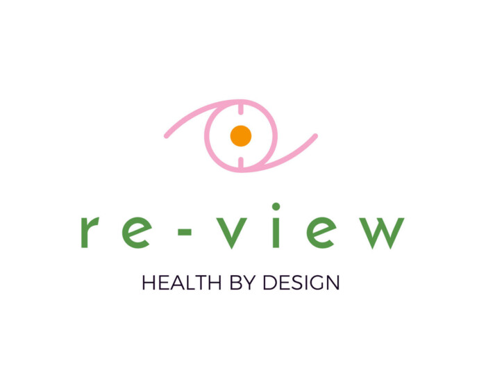 Re view logo full white